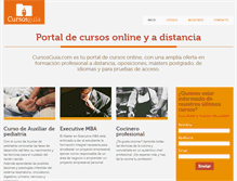 Tablet Screenshot of cursosguia.com